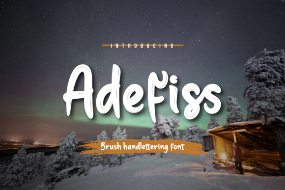 Adefiss: A Brush Handwritten Font for Real Design Work