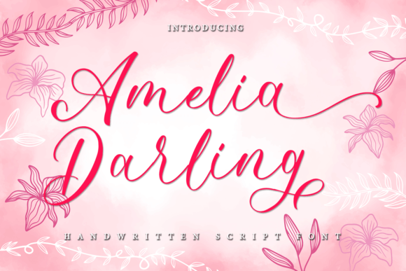 Amelia Darling: A Modern Handwritten Font for Luxurious, Contemporary Design