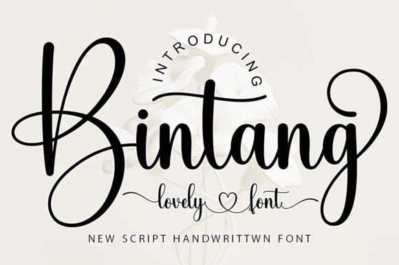 Bintang: A Romantic Handwritten Font for Real Projects