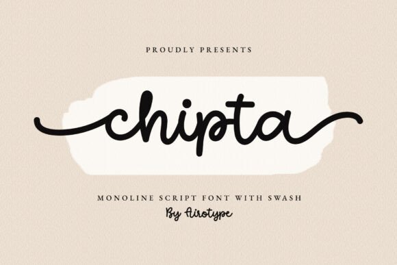 Chipta: A Smooth Monoline Script Font