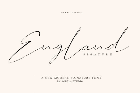 England: A Signature Font with Character