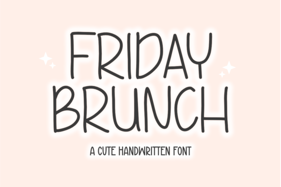 Friday Brunch: A Handwritten Font for Craft Projects That Balances Charm and Clarity