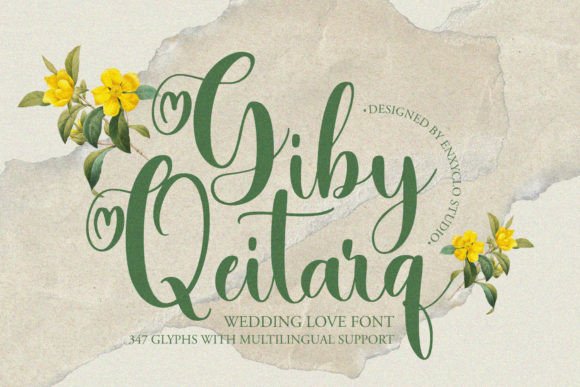 Giby Qeitarq: The Handwritten Love Font That Elevates Romantic Design