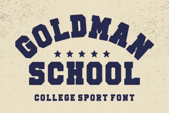 Goldman School Font: Bold Vintage Typography for Professional Branding
