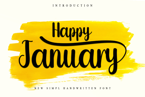 Happy January Font