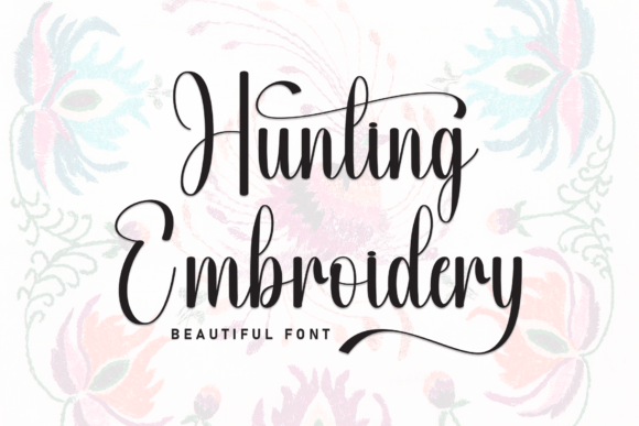 Hunting Embroidery: A Modern Script with Artistic Soul