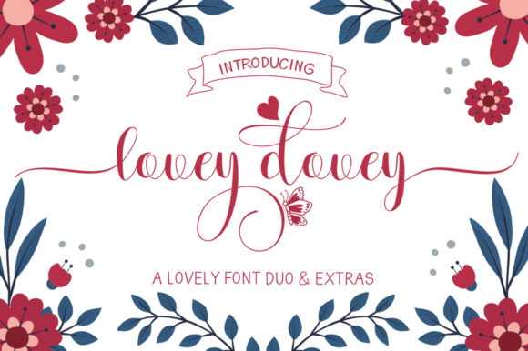 Lovey Dovey: Elegant Duo Font for Modern Design