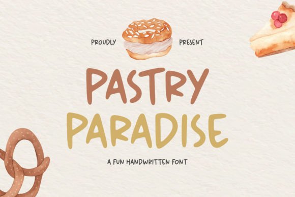 Pastry Paradise: Handwritten Font with Character