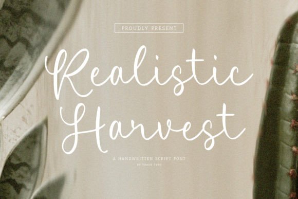 Realistic Harvest: Where Handwritten Elegance Meets Everyday Expression