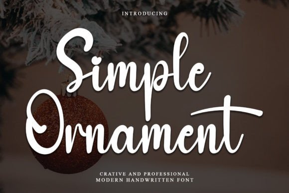 Simple Ornament: A Handwritten Font That Feels Like a Warm Conversation