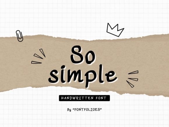 So Simple: A Handwritten Font That Feels Real
