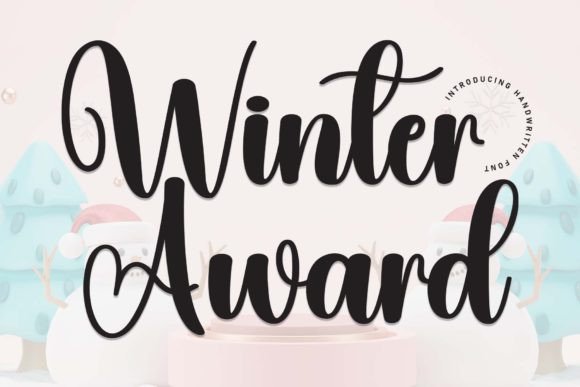 Winter Award: The Handwritten Font Redefining Elegance in Modern Design