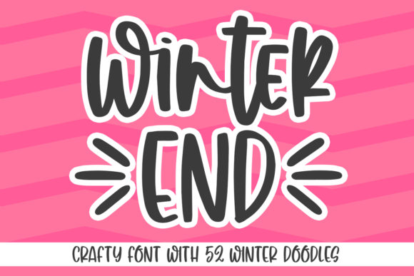 Winter End: The Handwritten Font That Brings Joy to Every Design